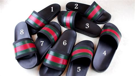 fake flip flops gucci|gucci slides are they real.